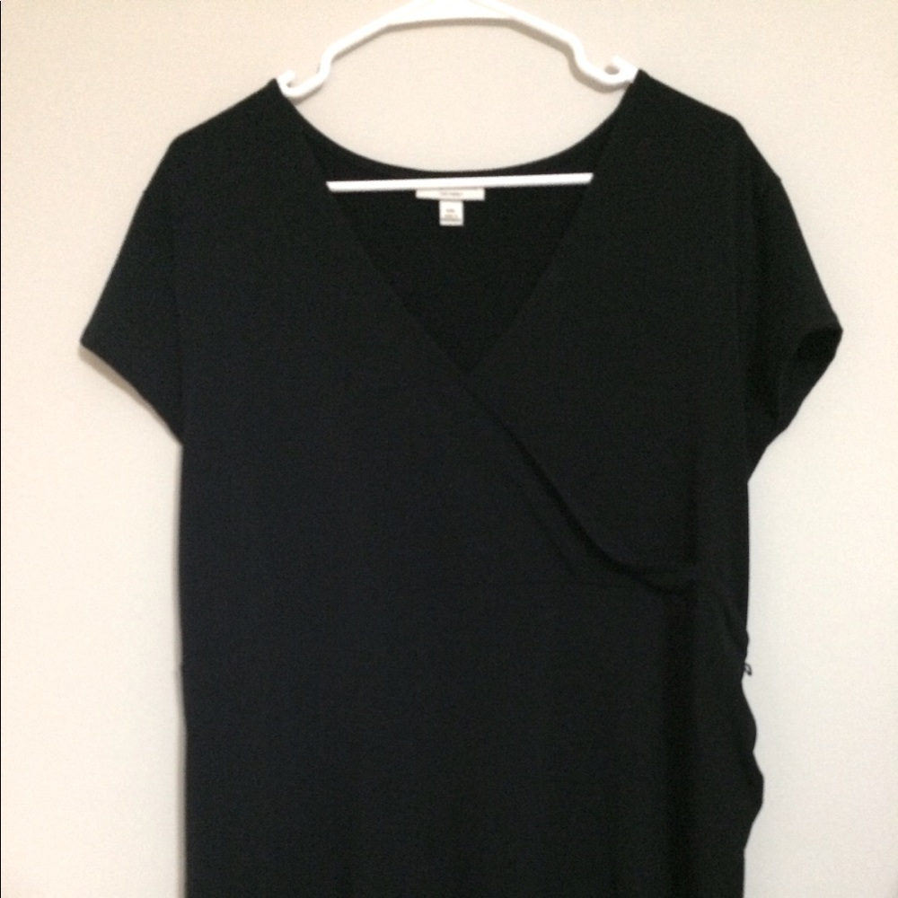 Classic Black Maternity Dress - Picture 2 of 9